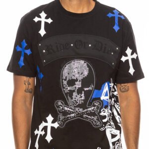 Bejewelled Chrome Skull TShirt