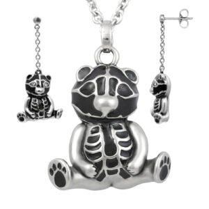Teddy Sitting Pretty Necklace & Earrings Set