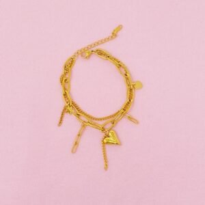 Doubled Fun Charm Bracelet