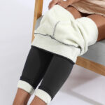 Winter Leggings Warm Thick High Stretch Lamb Cashmere Leggins Skinny Fitness Woman Pants - Image 9
