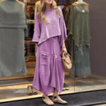 Casual Solid Color Loose Dress Two-piece Suit - Image 4