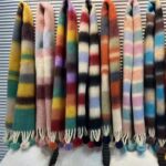 Rainbow Dopamine Mohair Tassel Scarf - Image 3