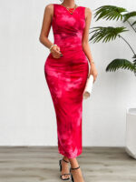 Elegant Slim Sleeveless Mesh Dress - Image 9