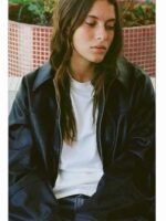Women's Loose Lapels Leather Coat - Image 4