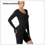 Women's Fashion Simple Solid Color Bodysuit - Image 3