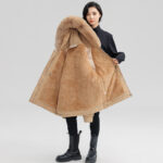 Horn Button Parka Women's Loose - Image 4