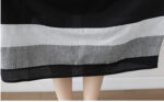 Cotton And Linen Short Sleeve Dress Large Size Women's Mid Length - Image 8