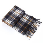 Autumn And Winter Black And White Plaid Plus-sized Thickening Thermal Men's And Women's Scarf - Image 9