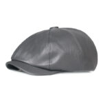 Leather Octagonal Cap Women's Retro - Image 6