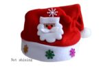 Christmas Decorations Non-woven Cartoon Applique Luminous Hat - Image 8