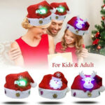 Christmas Decorations Non-woven Cartoon Applique Luminous Hat - Image 3