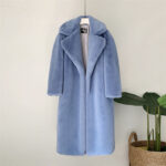 Thick, long faux fur coat - Image 3