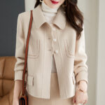 Fashionable Korean Style Slimming Casual All-matching Graceful Solid Color Small - Image 5