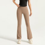 High-waist Lifting Yoga Flared Pants, Nude Sensation Fitness Breathable Sports Leggings - Image 10