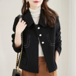 Fashionable Korean Style Slimming Casual All-matching Graceful Solid Color Small - Image 2