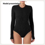 Women's Fashion Simple Solid Color Bodysuit - Image 4