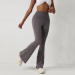 High Waisted Hip Lifting Tight Pants And Wide Leg Fitness Pants - Image 8