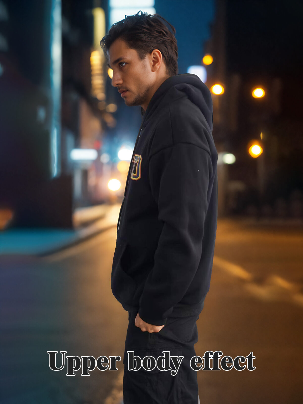 Fashionable Solid Color Long Sleeved Printed Hoodie For Both Men And Women - Image 4