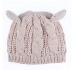 Autumn Winter Cat Ear Knit Beanie - Image 6