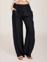 Women's Casual Cotton And Linen Loose Yoga Pants - Image 6