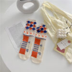 Retro Personality Breathable Glass Silk Socks Japanese Bright Color Socks - Image 4