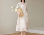 Women's Fashion Personality Linen Dress - Image 3