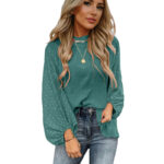 Women's Round Neck Chiffon Blouse - Image 3
