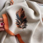 Cashmere-like Short Beard Tassel Thickened Warm Shawl Scarf - Image 3