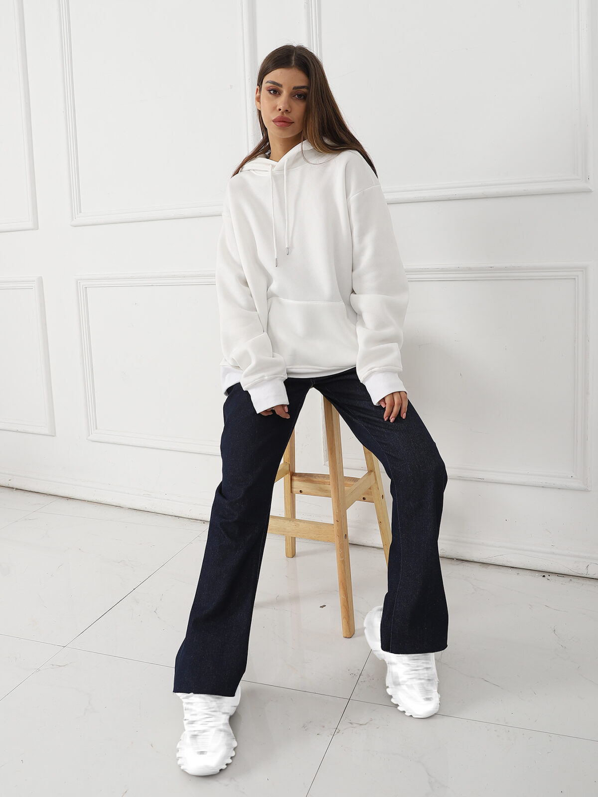 Women's Fashionable Casual Printed Long Sleeved Sweatshirt - Image 10