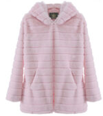 Plush padded hooded lady mink short fur coat - Image 3