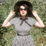 Striped button vintage dress - Image 3