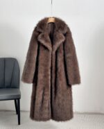 Long Faux Fur Coat - Image 9