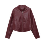 Locomotive Style Stand Collar Temperament Wild Jacket - Image 2