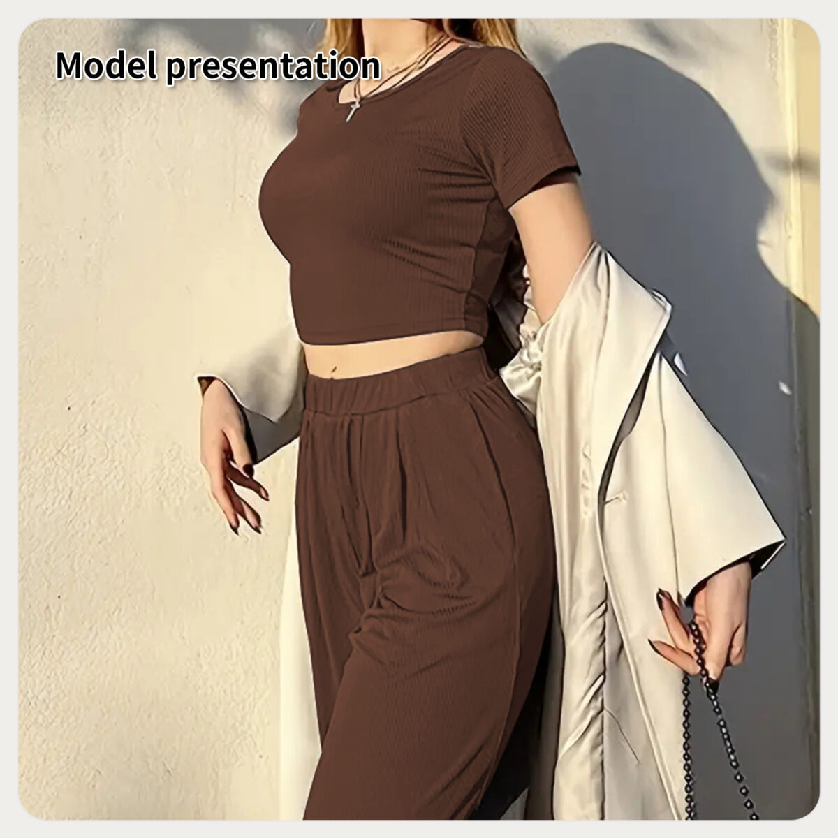 Women's Fashion Simple Solid Color Suit - Image 3