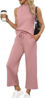 Sleeveless Top Wide Leg Cropped Pants - Image 9