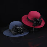 Net Yarn Flowers Woolen Basin Hat Female European And American French Hepburn Style - Image 3