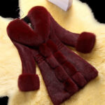 New Style Rabbit Fur Ladies Fur Coat