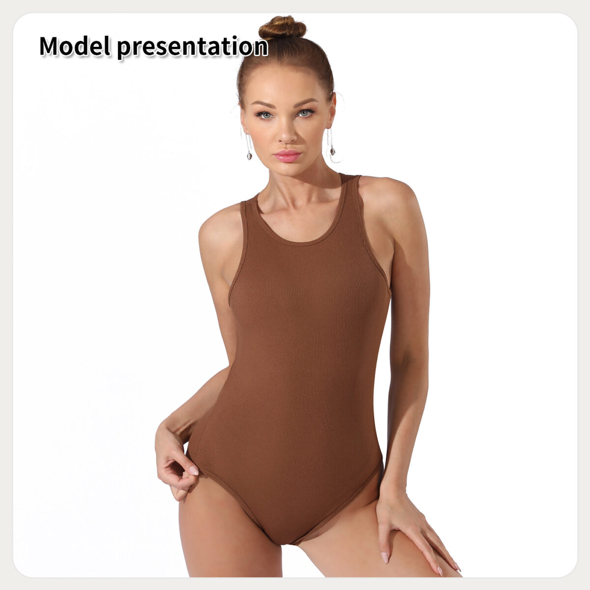 Women's Fashion Simple Solid Color Bodysuit - Image 8