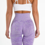 Fashion Snowflake Cropped Camouflage Jacquard Seamless Fitness Yoga Pants - Image 2