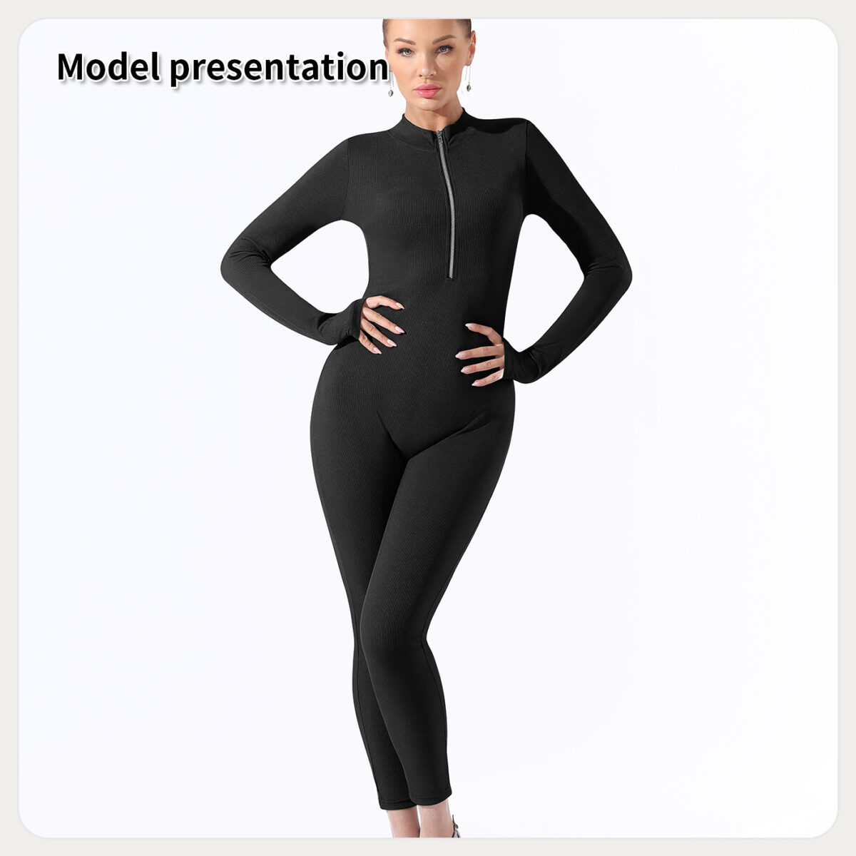Women's Fashion Simple Solid Color Bodysuit - Image 1