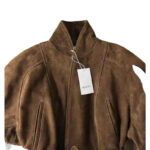 Brown Waist-tight Short Coat Windbreaker - Image 6