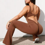 Slim Fit Hip Raise Jumpsuit Sexy Backless Exercise Yoga Clothes - Image 2