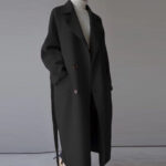 Korean Style Temperament Mid-length Over-the-knee Double-sided Cashmere Woolen Coat - Image 10