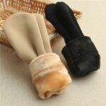 Autumn and winter socks men and women wild tube socks imitation nylon floor socks plus velvet thick snow socks - Image 5