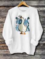 Women's Long Sleeved Honk Honk Printed Hoodie - Image 2