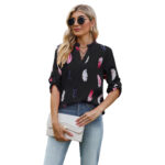 Feather Print Shirt - Image 4