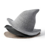 European And American Halloween Wool Wizard Hat - Image 2