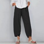 Wide Leg Pants Loose Casual Cotton Linen