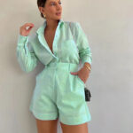 Women's Fashion Short Suit Pants Long-sleeve Suit - Image 7