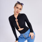 2023 New Sexy Metal Slim Design Sense Bottom Tops - Image 2